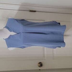 Timeson Size S Dusty Wedgewood Blue Sleeveless Blouse, Excellent Used Condition
